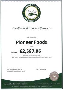 Pioneer Foodstore | Great North Air Ambulance Service | GNAAS | Cumbria | Yorkshire | north east